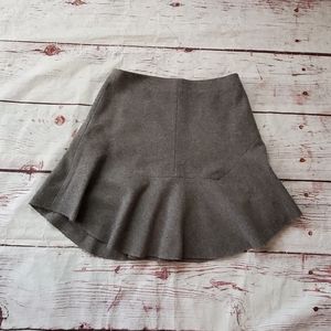 Madewell Atelier Gray Wool Skirt Size 6